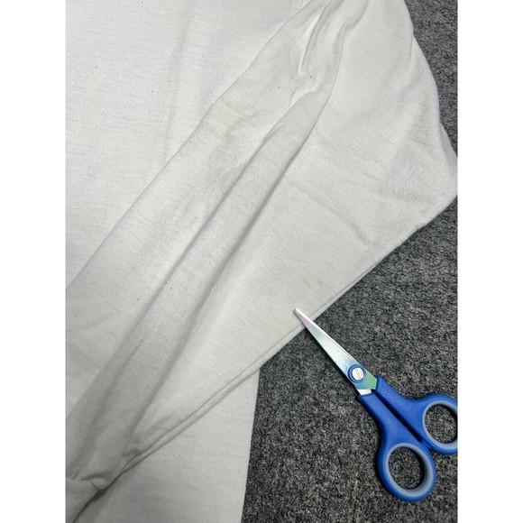 Vintage 80s Hard Rock Cafe Chicago Long-Sleeve White T-Shirt Size Large - Picture 11 of 11